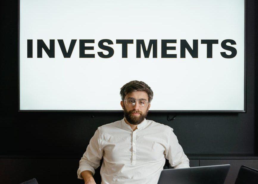 Diagram showing financial growth from strategic business investments.
